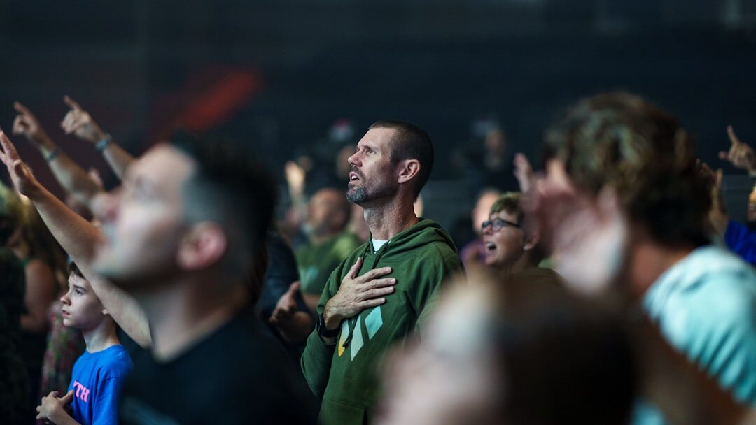 audience clapping at comedy show